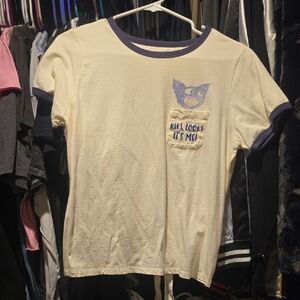 Her Universe Cream and Purple Graphic Tee